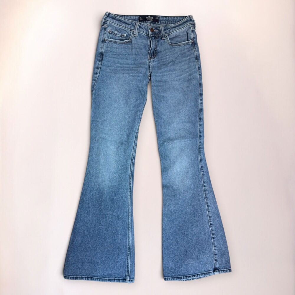 VINTAGE Y2K HOLLISTER HCO FLARE LOW RISE JEANS WOMENS SZ 0R - W25R